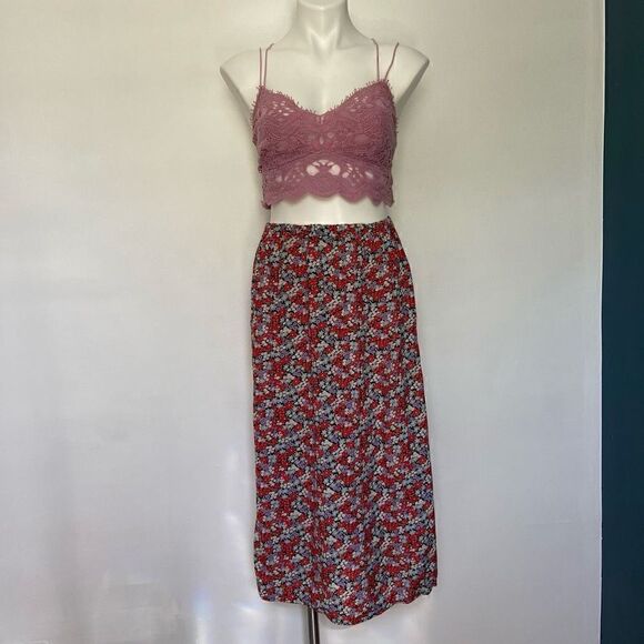 90s Mini floral Y2K Midi Skirt - Picture 7 of 14